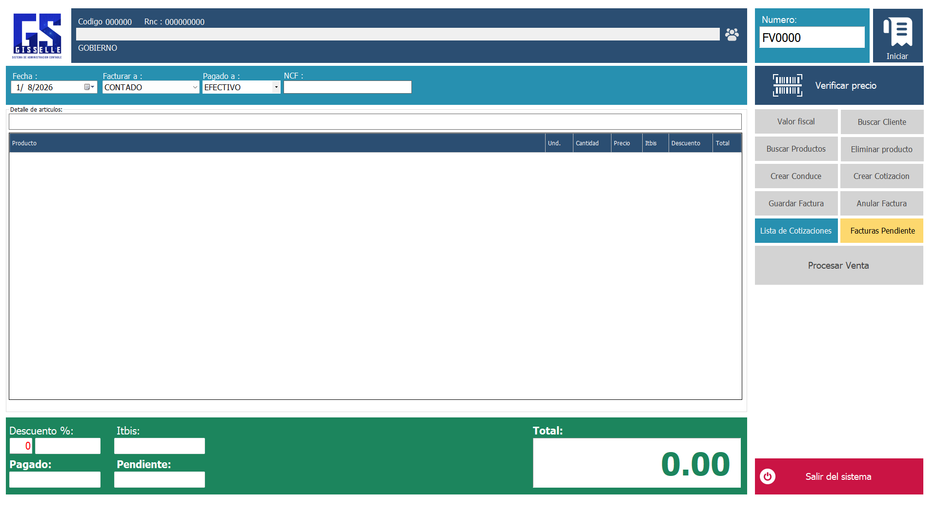 Punto de Venta Limpio